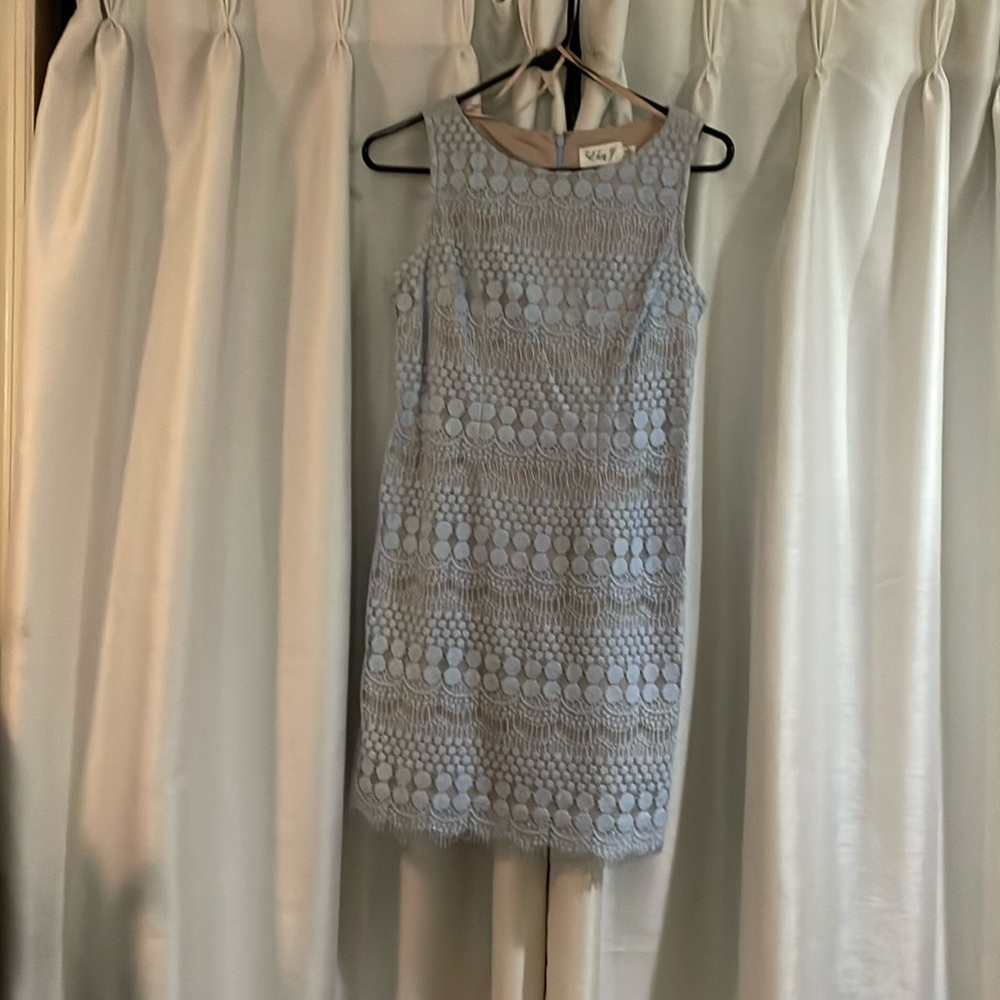 ElizaJ 6P blue sheath dress